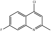 4-CHLORO-7-FLUORO-2-METHYLQUINOLINE Structural