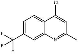 4-CHLORO-2-METHYL-7-(TRIFLUOROMETHYL)QUINOLINE Structural