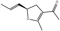 Ethanone, 1-[4,5-dihydro-2-methyl-5-(1-propenyl)-3-furanyl]-, [R-(E)]- (9CI) Structural