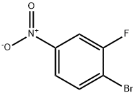 1-Bromo-2-fluoro-4-nitrobenzene Structural