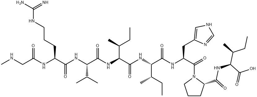 (SAR1,ILE4,8)-ANGIOTENSIN II Structural