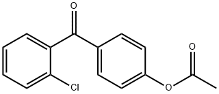 4-ACETOXY-2'-CHLOROBENZOPHENONE Structural