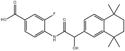 BENZOIC ACID, 3-FLUORO-4-[[(2R)-HYDROXY(5,6,7,8-TETRAHYDRO-5,5,8,8-TETRAMETHYL-2-NAPHTHALENYL)ACETYL]AMINO]-