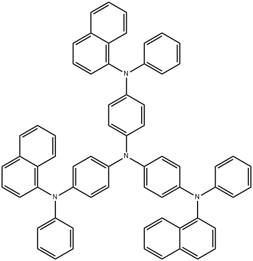 4,4',4''-TRIS(N-(1-NAPHTHYL)-N-PHENYL-AMINO)-TRIPHENYLAMINE Structural