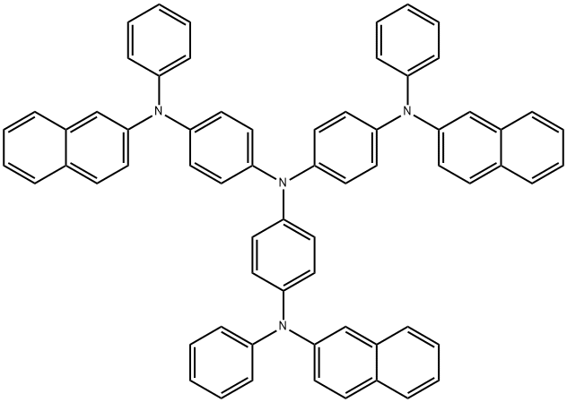 4,4',4''-Tris[2-naphthyl(phenyl)amino]triphenylamine Structural