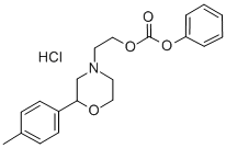 Carbonic acid, 2-(2-(4-methylphenyl)-4-morpholinyl)ethyl phenyl ester,  hydrochloride Structural