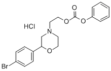 Carbonic acid, 2-(2-(4-bromophenyl)-4-morpholinyl)ethyl phenyl ester,  hydrochloride