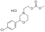 Carbonic acid, 2-(2-(4-chlorophenyl)-4-morpholinyl)ethyl methyl ester,  hydrochloride