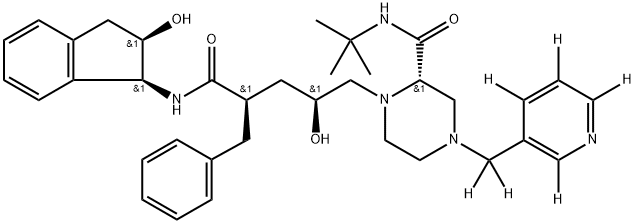 Indinavir-D-6 Structural