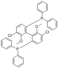 (R)-(+)-5,5'-DICHLORO-6,6'-DIMETHOXY-2,2'-BIS(DIPHENYLPHOSPHINO)-1,1'-BIPHENYL Structural