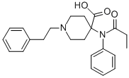 4-PIPERIDINECARBOXYLIC ACID, 4-[(1-OXOPROPYL)PHENYLAMINO] Structural