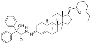 2'-[17-[(1-oxoheptyl)oxy]androst-4-en-3-ylidene]-2-phenylglycolohydrazide