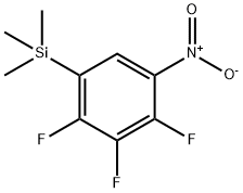 1-NITRO-2,3,4-TRIFLUORO-5-(TRIMETHYLSILYL)BENZENE Structural