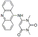 Pyrimidine-2,4(1H,3H)-dione, 1,3-dimethyl-6-(9-acridinylamino)- Structural