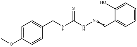 Hydrazinecarbothioamide, 2-((2-hydroxyphenyl)methylene)-N-((4-methoxyp henyl)methyl)-