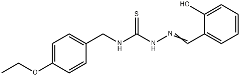 Hydrazinecarbothioamide, N-((4-ethoxyphenyl)methyl)-2-((2-hydroxypheny l)methylene)-