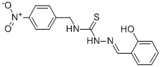 Hydrazinecarbothioamide, 2-((2-hydroxyphenyl)methylene)-N-((4-nitrophe nyl)methyl)-