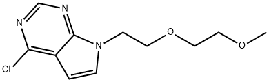 7-(2-(2-METHOXYETHOXY)ETHYL)-4-CHLORO-7H-PYRROLO[2,3-D]PYRIMIDINE Structural