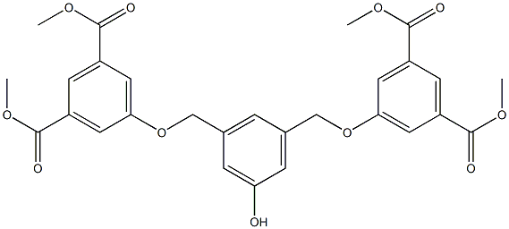 3,5-BIS[3,5-BIS(METHOXYCARBONYL)PHENOXYMETHYL]PHENOL Structural