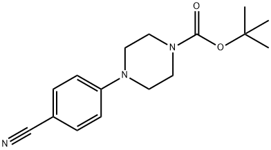 TERT-BUTYL 4-(4-CYANOPHENYL)TETRAHYDRO-1(2H)-PYRAZINECARBOXYLATE Structural