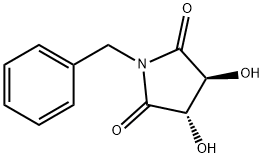 (3S,4S)-(-)-1-BENZYL-3,4-DIHYDROXYPYRROLIDIN-2,5-DIONE Structural