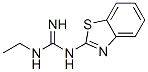 Guanidine, 1-(2-benzothiazolyl)-3-ethyl- (8CI) Structural