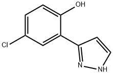 4-CHLORO-2-(1H-PYRAZOL-3-YL)PHENOL Structural