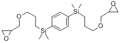 1,4-BIS(2,3-EPOXYPROPYLOXYPROPYL-DIMETHYLSILYL)BENZENE Structural