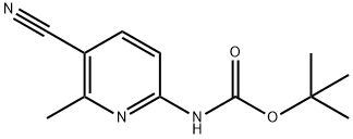 tert-Butyl5-cyano-6-methylpyridin-2-ylcarbamate Structural