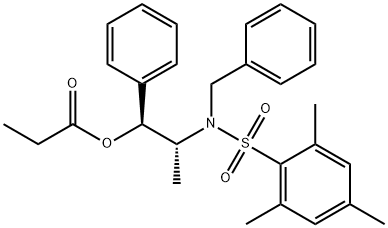 PROPIONIC ACID (1S,2R)-2-[N-BENZYL-N-(MESITYLENESULFONYL)AMINO]-1-PHENYLPROPYL ESTER