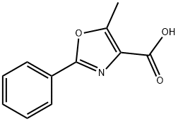 5-METHYL-2-PHENYL-1,3-OXAZOLE-4-CARBOXYLIC ACID Structural