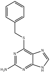 6-[(phenylmethyl)thio]-1H-purin-2-amine Structural