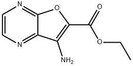 Furo[2,3-b]pyrazine-6-carboxylic acid, 7-amino-, ethyl ester (9CI) Structural