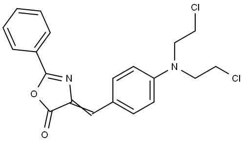 4-(4-(BIS-(2-CHLOROETHYL)AMINO)BENZYLIDENE-2-PHENYL-OXAZOLINE-5-ONE