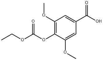 4-ETHOXYCARBONYLOXY-3,5-DIMETHOXYBENZOIC ACID Structural