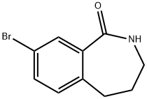 8-Bromo-2,3,4,5-tetrahydro-1H-2-benzazepin-1-one Structural