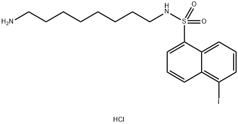 (N-8-AMINOOCTYL)-5-IODO-1-NAPHTHALENESULFONAMIDE HCL Structural