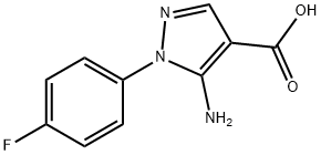 5-AMINO-1-(4-FLUOROPHENYL)-1H-PYRAZOLE-4-CARBOXYLIC ACID Structural