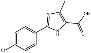 2-(4-CHLOROPHENYL)-5-METHYL-3H-IMIDAZOLE-4-CARBOXYLIC ACID Structural