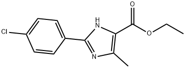 2-(4-CHLOROPHENYL)-5-METHYL-3H-IMIDAZOLE-4-CARBOXYLIC ACID ETHYL ESTER Structural