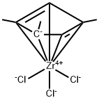 1,2,4-Trimethylcyclopentadienyl zirconium Trichloride Structural