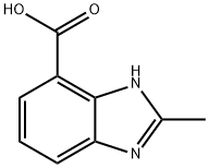 1H-Benzimidazole-4-carboxylicacid,2-methyl-(9CI) Structural