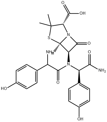 D-hydroxyphenylglycylamoxicillin) Structural