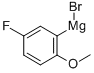 5-FLUORO-2-METHOXYPHENYLMAGNESIUM BROMIDE Structural