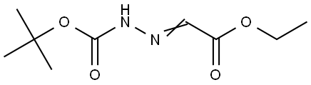 Hydrazinecarboxylic acid, (2-ethoxy-2-oxoethylidene)-, 1,1-dimethylethyl ester Structural