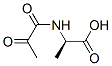 D-Alanine, N-(1,2-dioxopropyl)- (9CI) Structural
