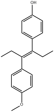 DIETHYLSTILBESTROLMONOMETHYLETHER Structural