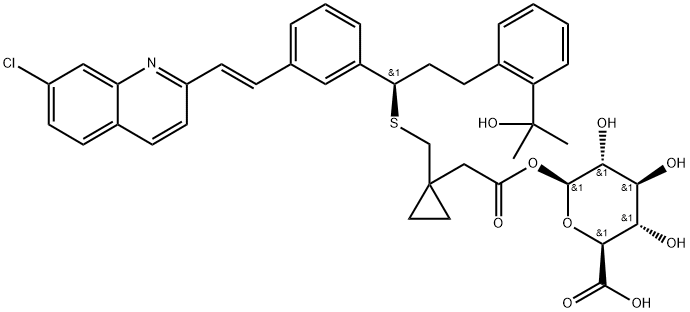 Montelukast Acyl-b-D-glucuronide Structural Picture