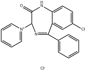 Pyridinium, 1-(7-chloro-2,3-dihydro-5-phenyl-2,3-dihydro-1H-1,4-benzod iazepin-3-yl)-, chloride