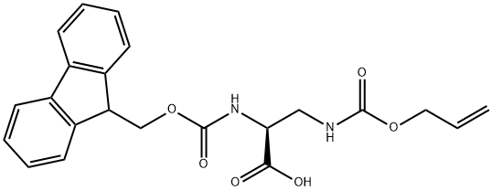 Fmoc-Dap(Alloc)-OH Structural